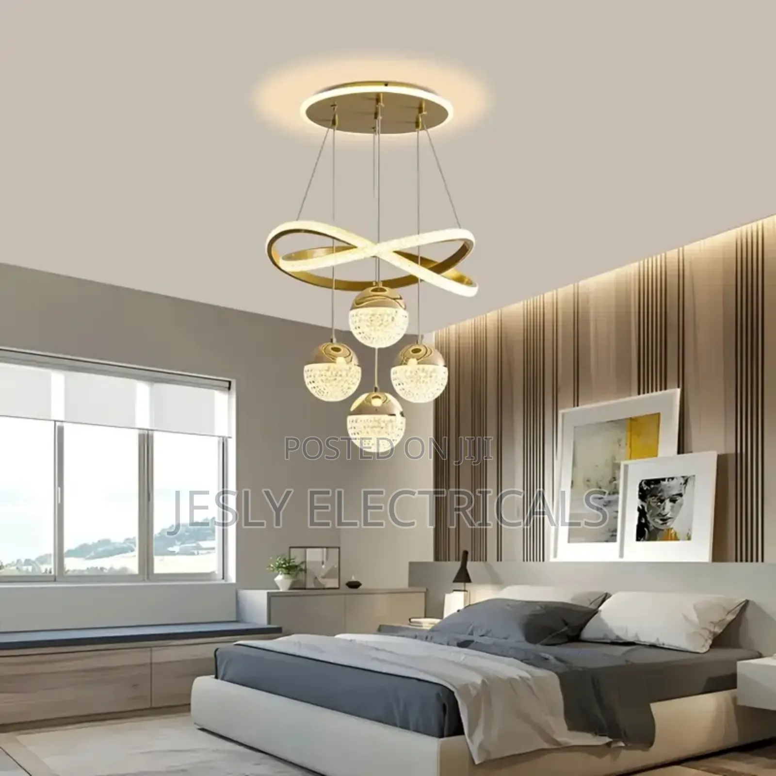Designer Art Three Head Nordic Luxury Chandelier Light