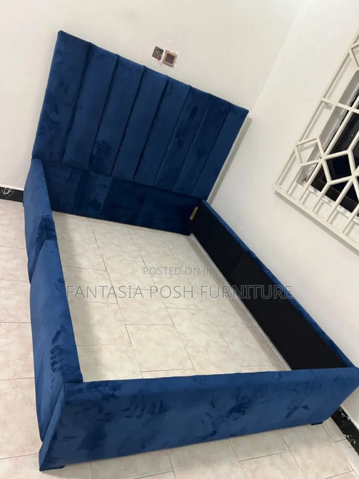 5x6 Modern Blue Chester Bed on Sale