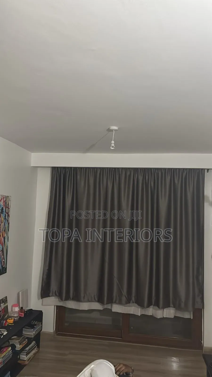 Dark Grey Bedroom Privacy Window Curtains Decor