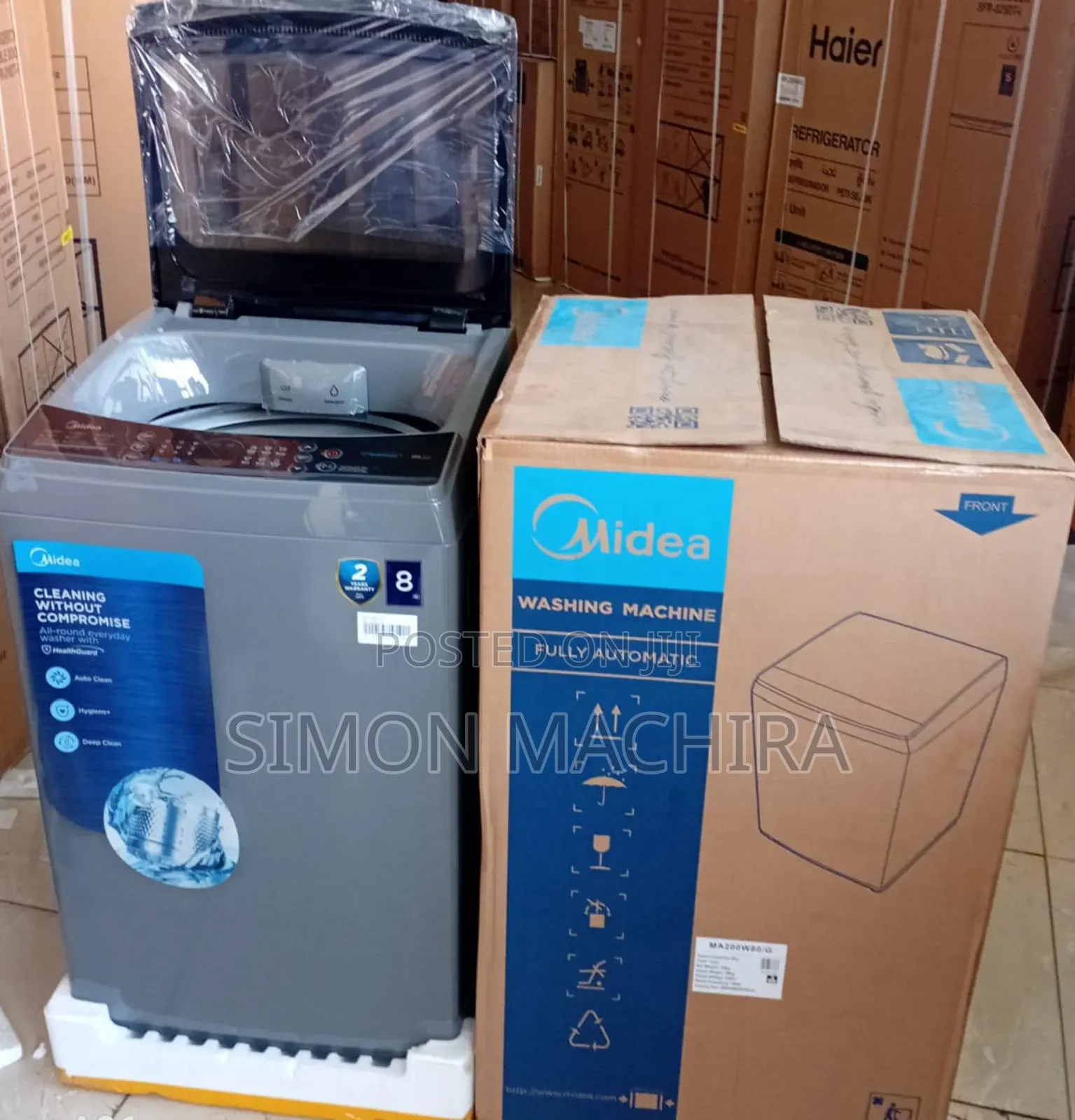 8kg Full Automatic Washing Machines Midea Top Load