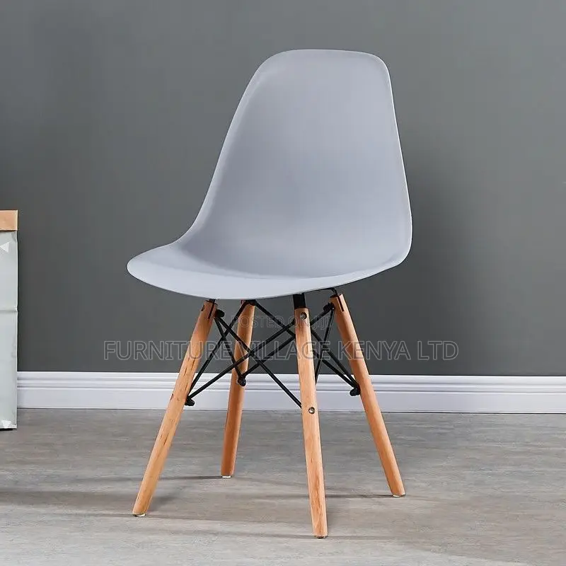 Office Chair: Eames Style Modern Dining Chair -Wooden Legs