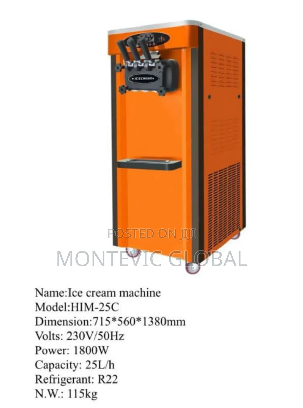 Ice Cream Machine 1800watts