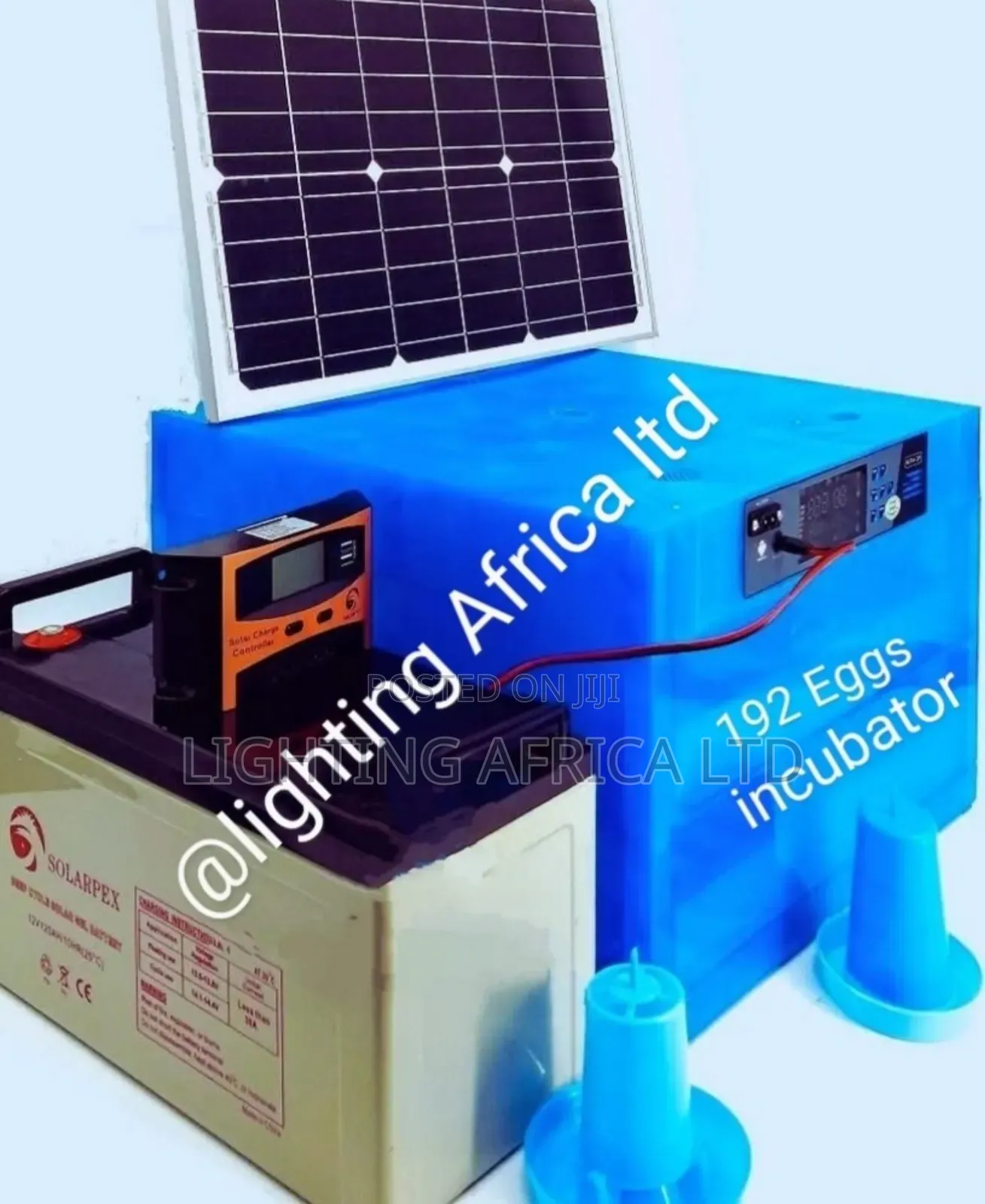 192 Eggs Incubator + 450w Solar Panel + 200ah Battery Kit