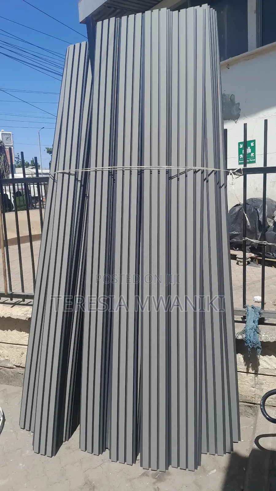 Outdoor  Fluted Wall Panels (Anthracite)Wpc Panels