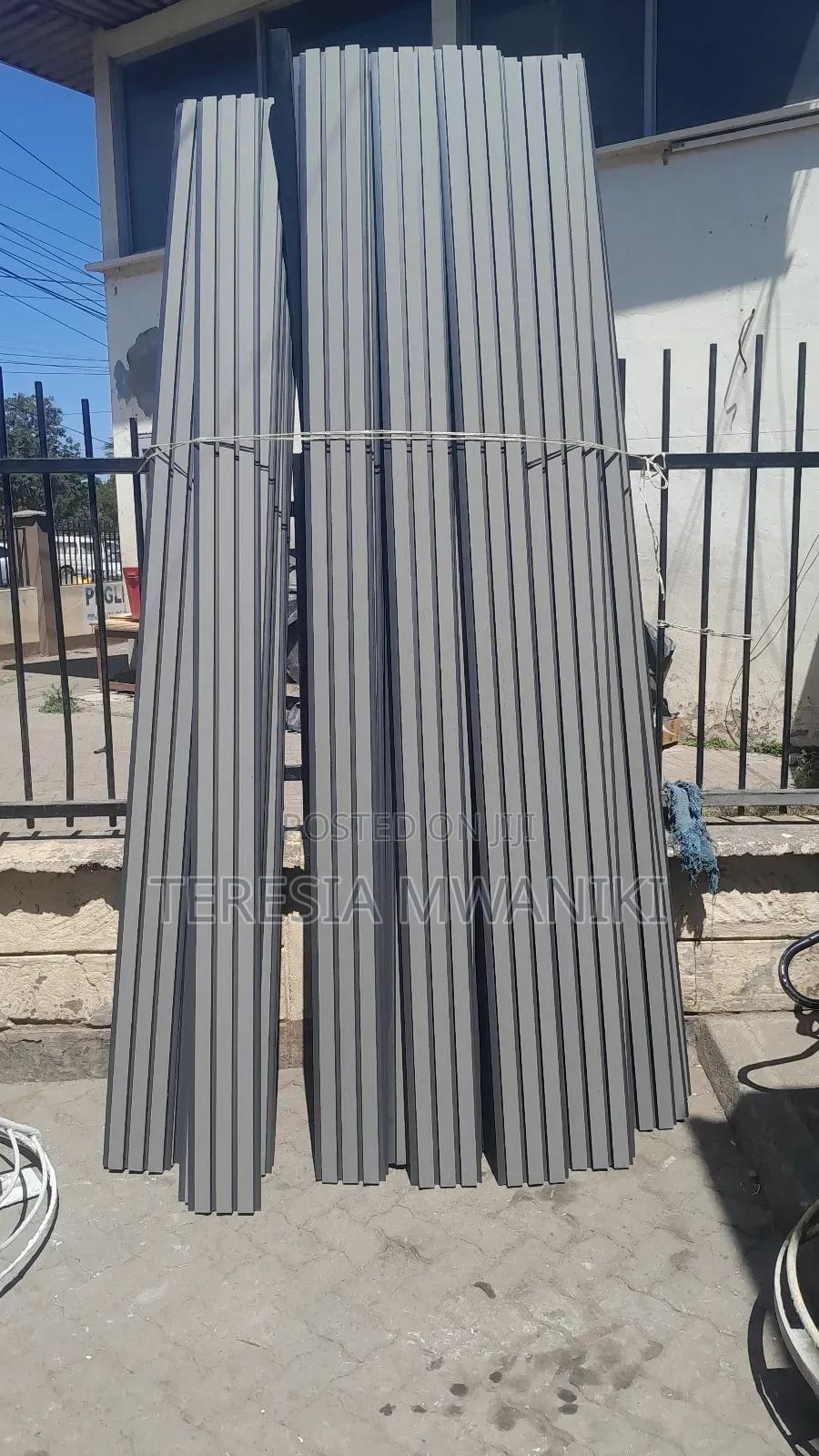 Outdoor  Fluted Wall Panels (Anthracite)Wpc Panels