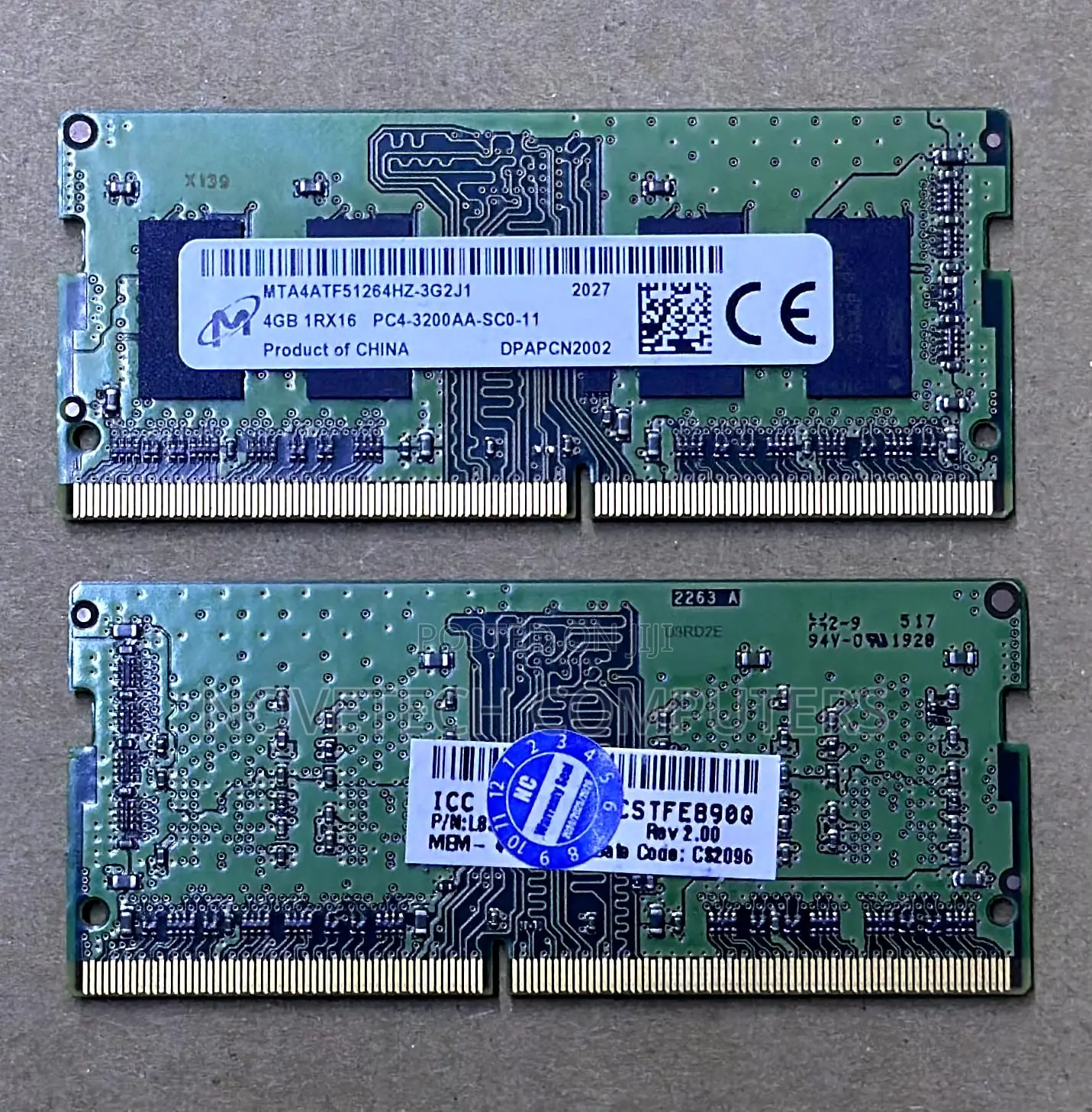 Micron 4gb Ddr4 3200mhz Pc4-25600 1.2v 1r X 16 Laptop Ram