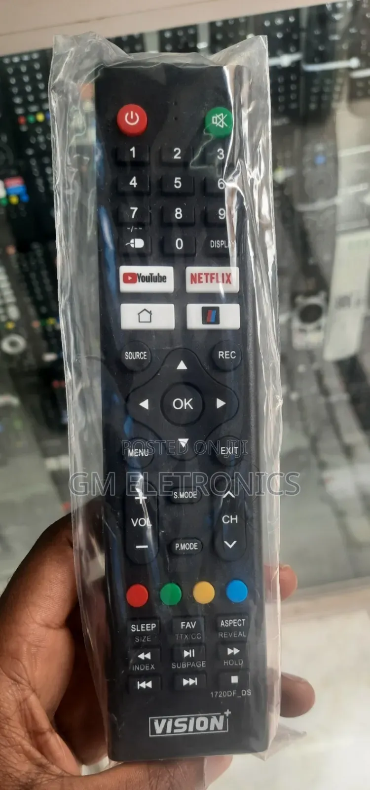 Vision+ Vp8832sf Tv Replacement Remote Control + Batteries