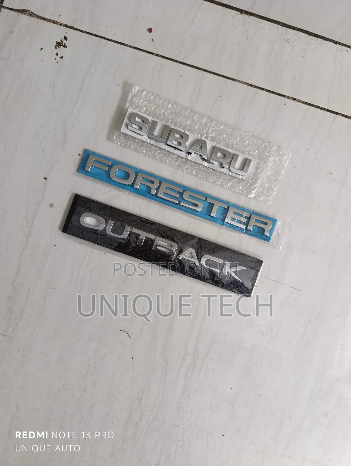 Chrome Emblem for Subaru Outback Forester –Car Logo Stickers