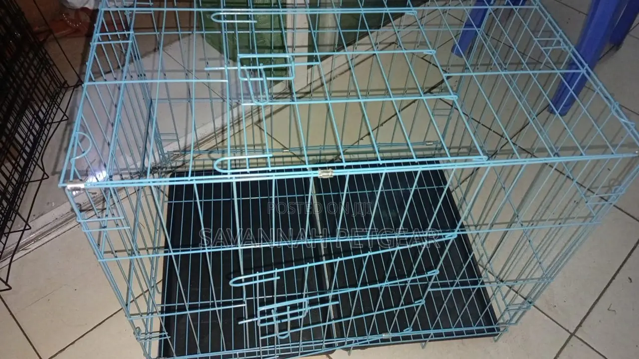 Small Puppy/Rabbit Cage With Removable Cleaning Tray (Blue)