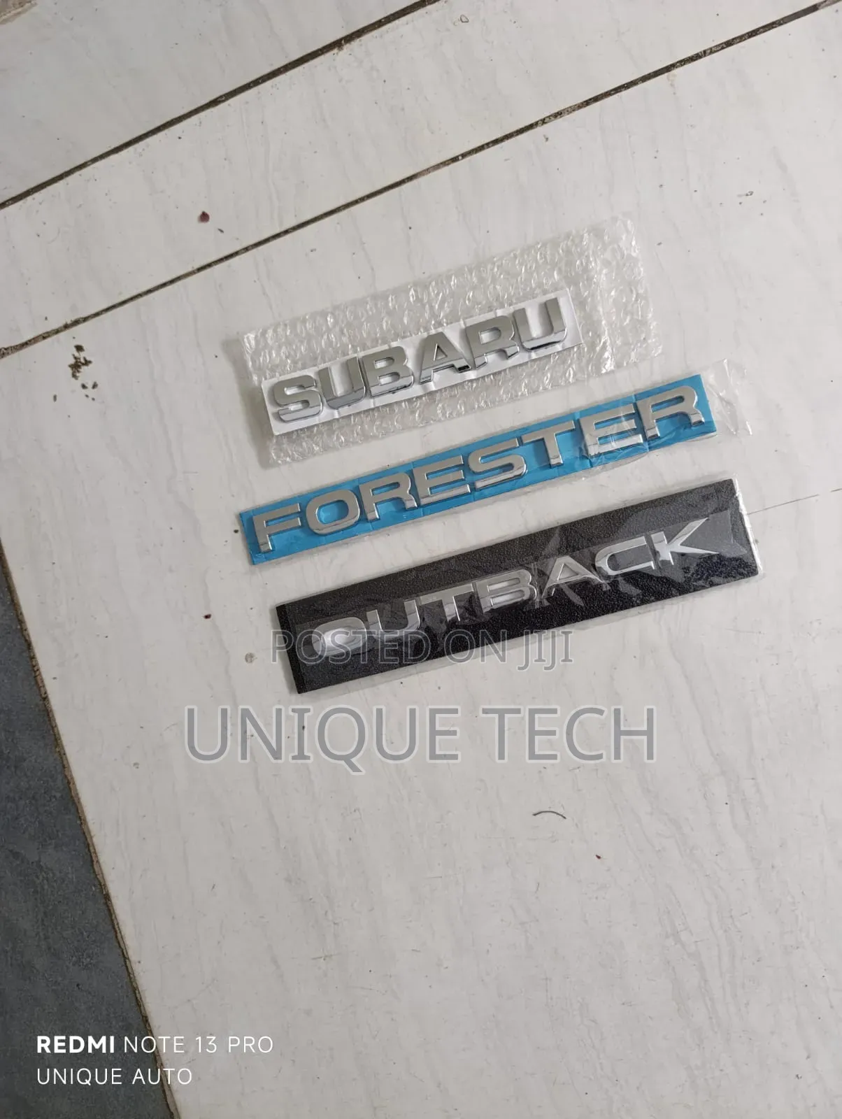 Subaru Outback Forester Chrome Car Emblem /Stickers