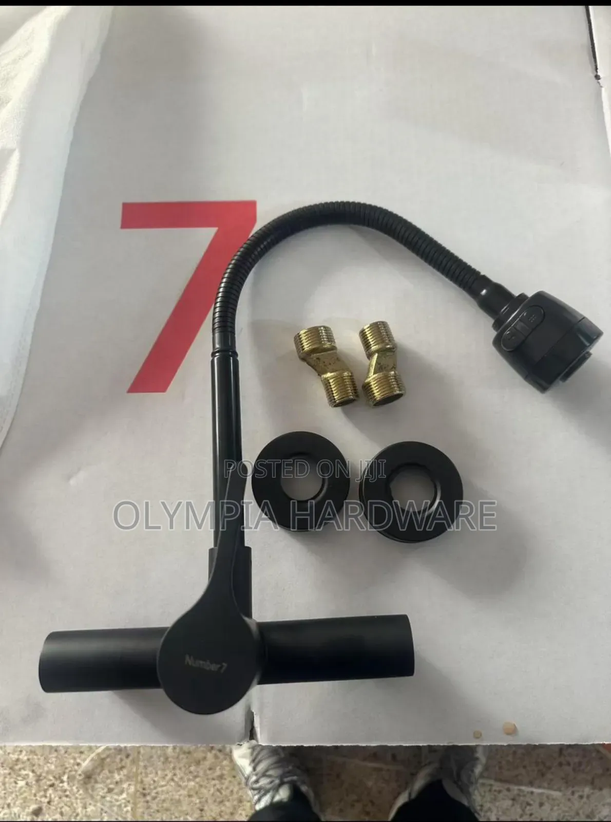 Black Kitchen Sink Mixer(Flexible Sprout)
