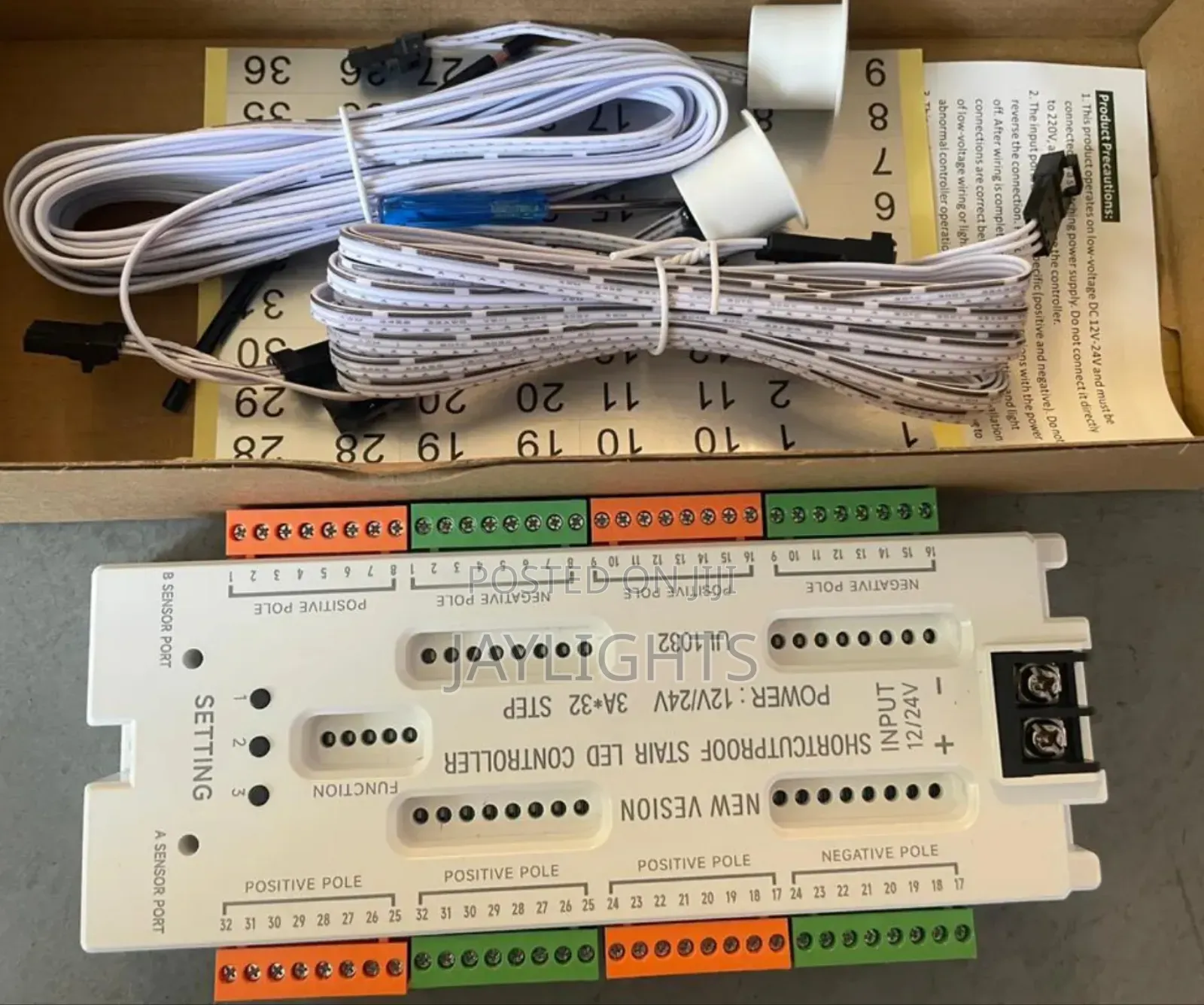 Intelligent Stair Led Controller 32-Step Motion System