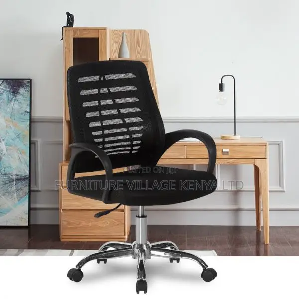 Office Chair: Swivel Mesh Ergonomic Strong Mesh Chair- Latex