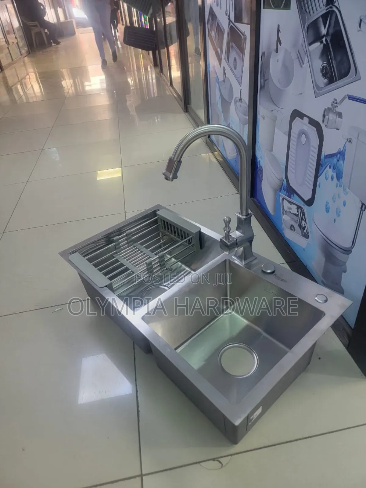 Double Bowl Kitchen Sink (Silver) Undermount