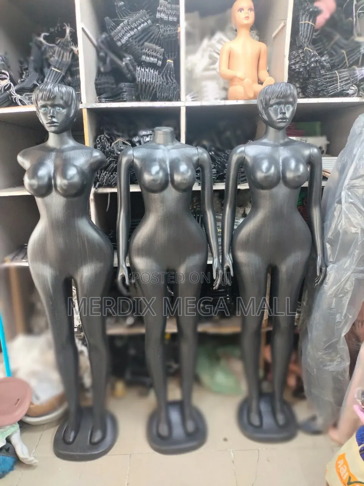 Ann001,Black Dummies, Black Mannequins