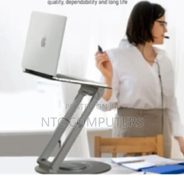 Promate Ergonomic Multi-Level Aluminium Laptop Stand •
