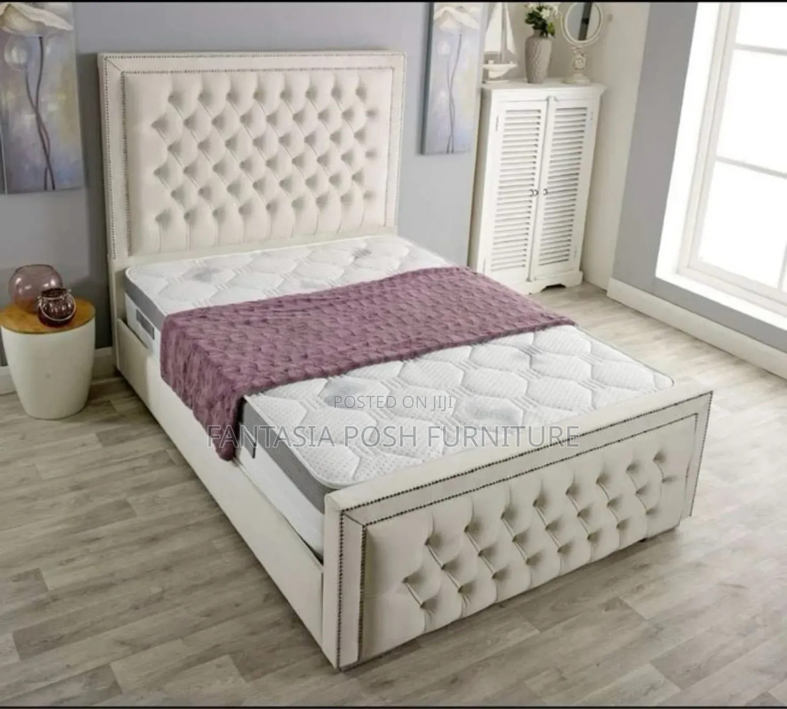 5x6 Luxury Comfy Tufted Bed Frame