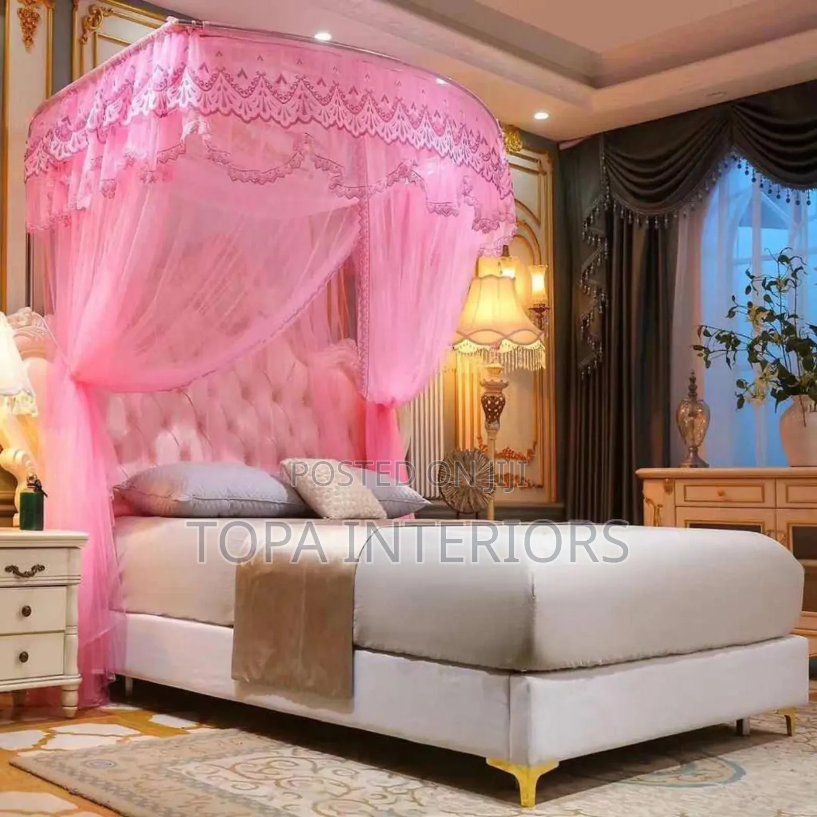 Organize Your Bedroom With Two Stand Rail Mosquito Nets