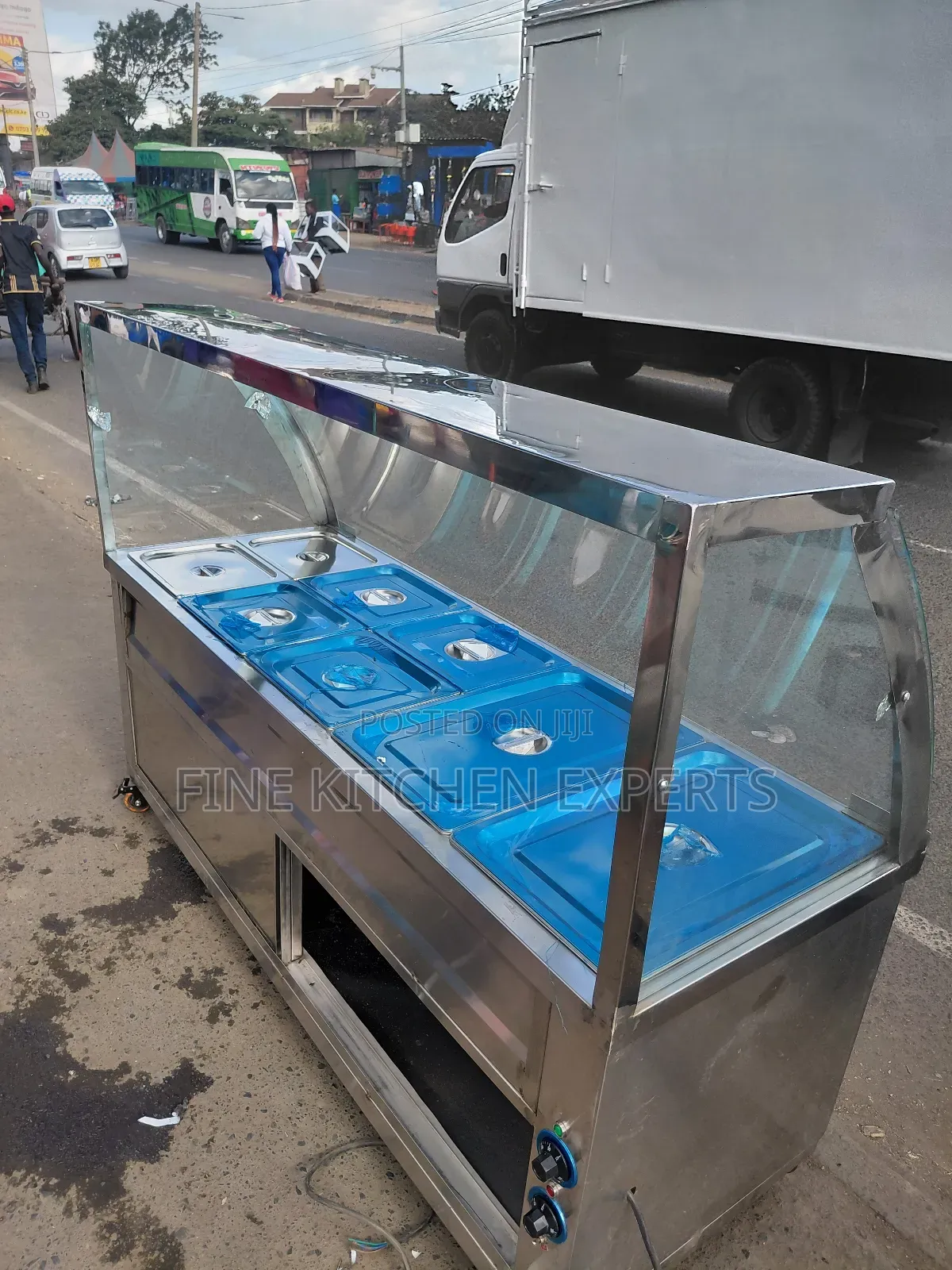 Curved Food Warmers.