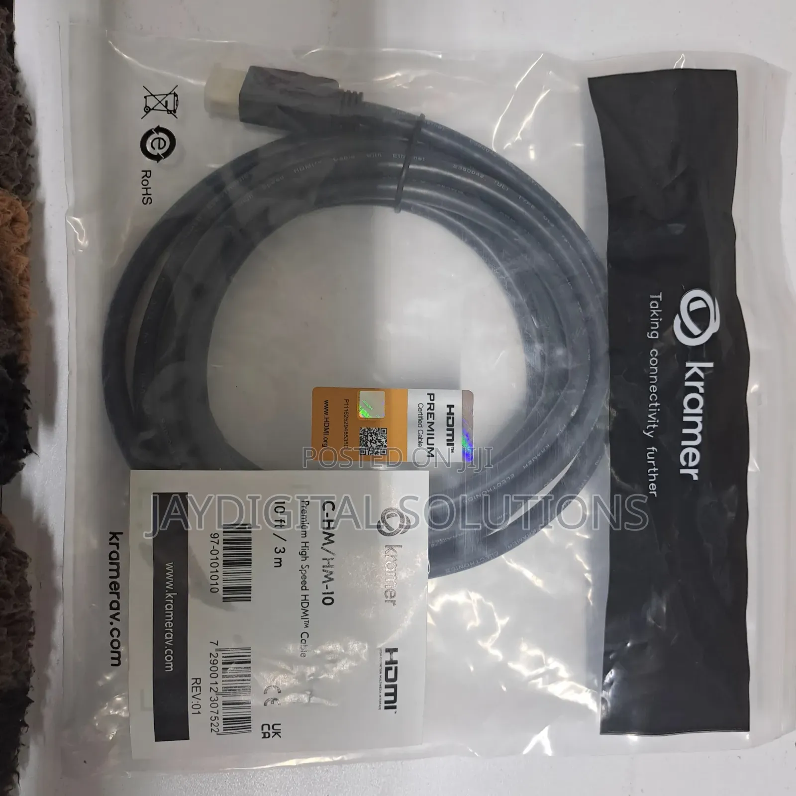 Kramer Hdmi C-Hm/Hm/Pro Cable 3m