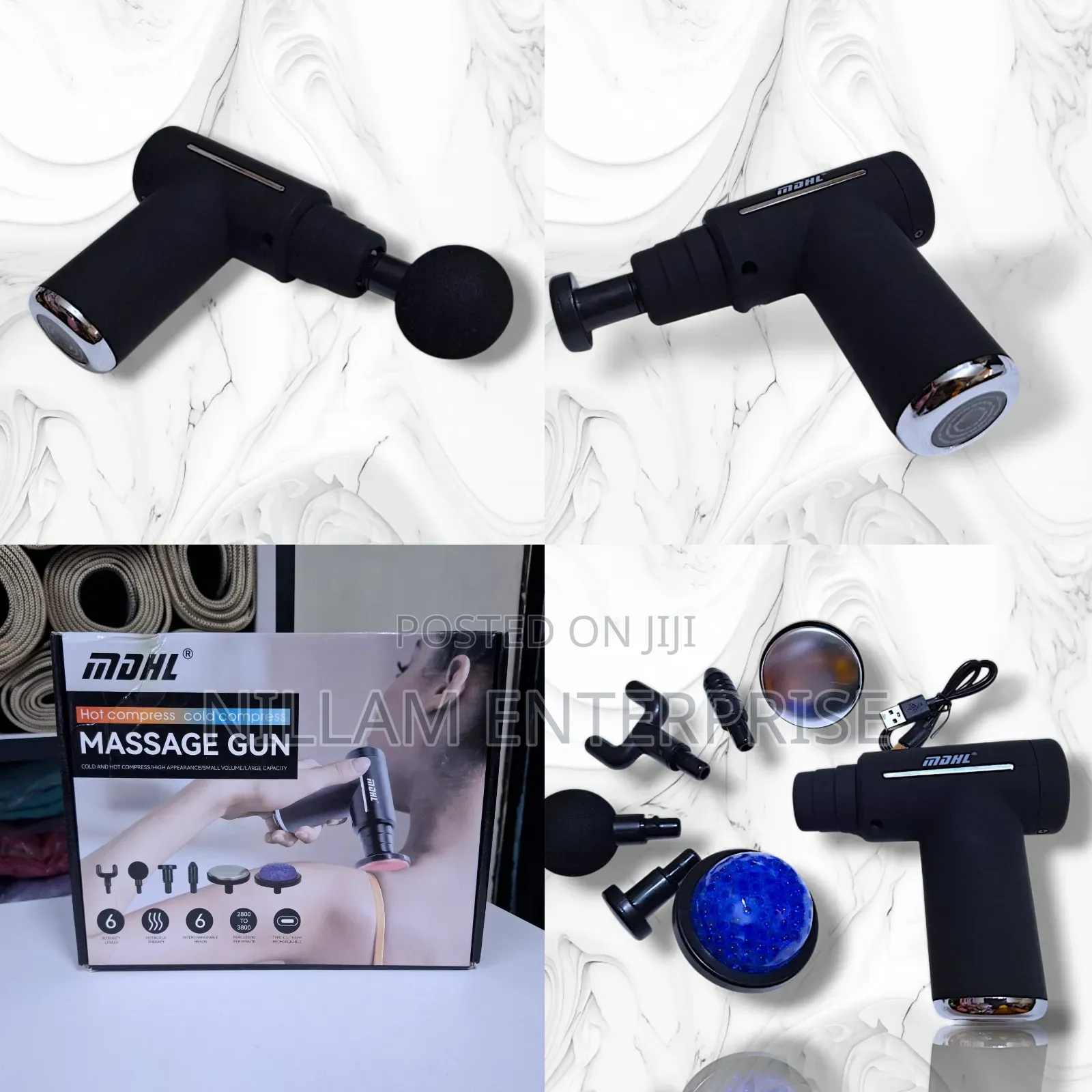 *Handheld Hot Cold Massage Therapy Gun