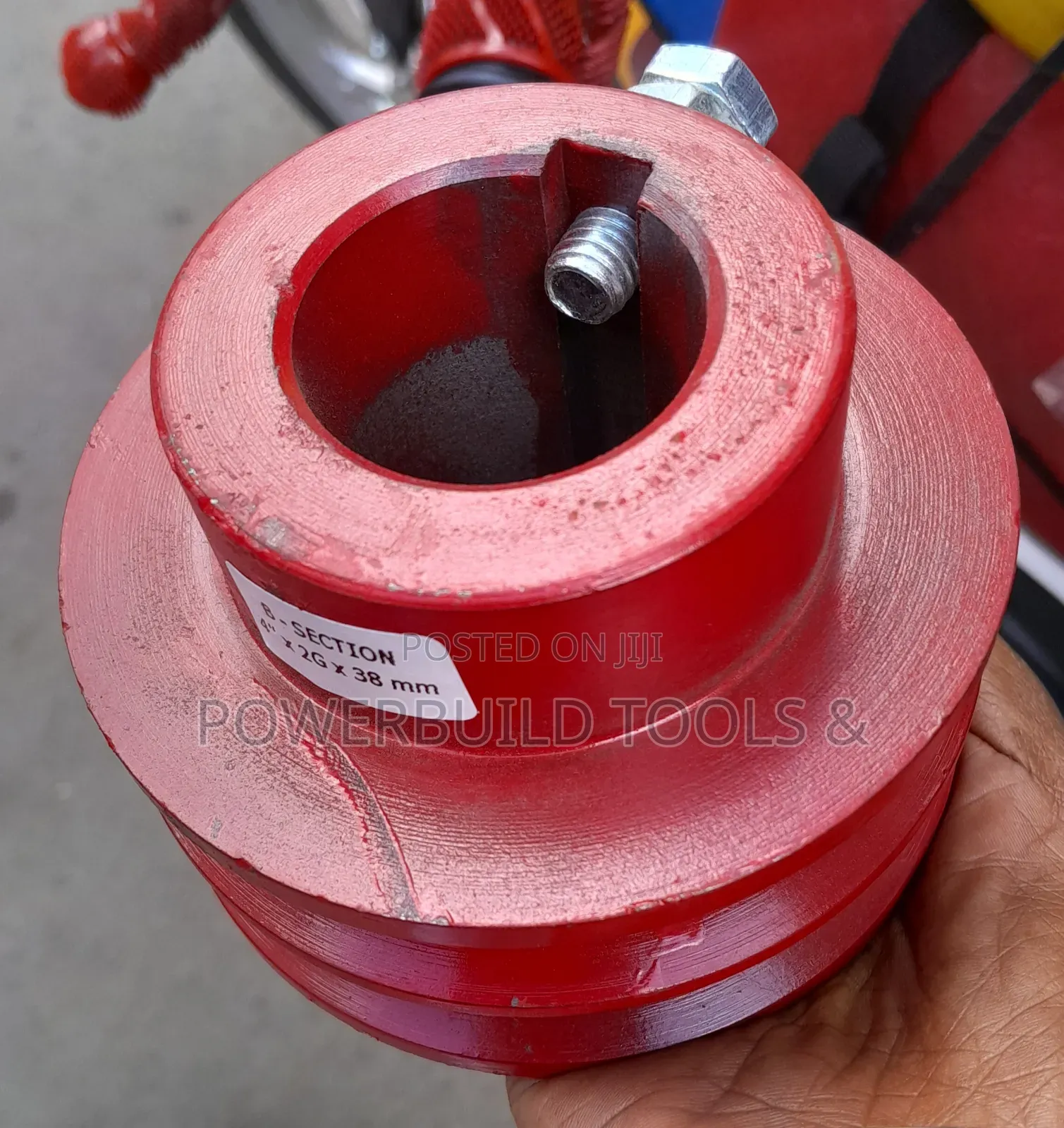 Pulley 4" 38mm Electric Motor 2 Grooves