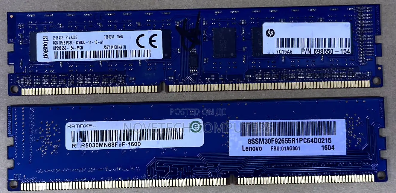 Ram Hynix 4gb Ddr3 1600mhz Pc3l-12800u Desktop Ram