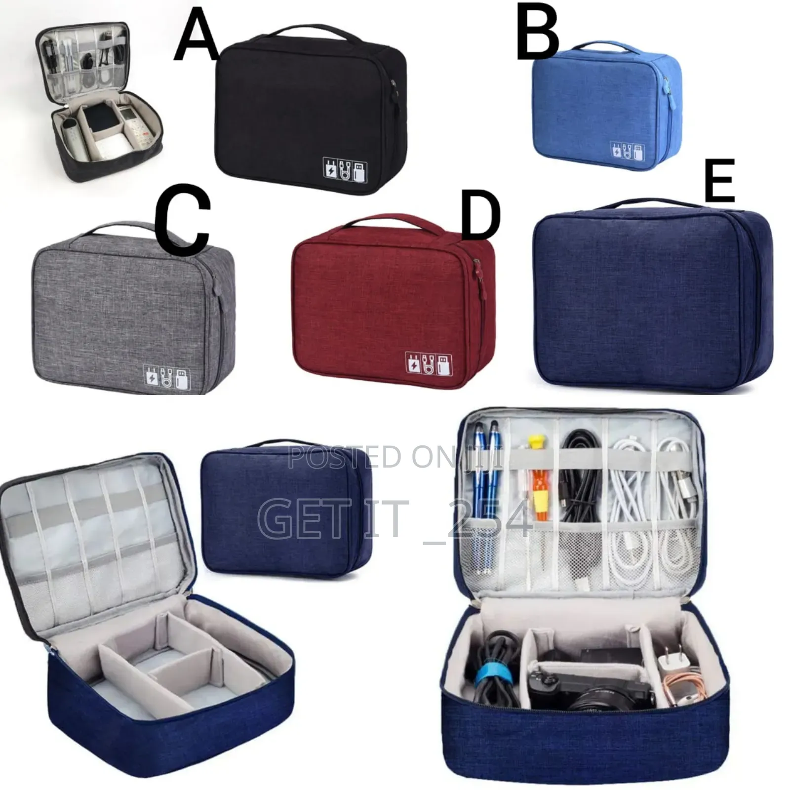 Travel Electronic Accessories Case Cable Size:24.5*10*18cm