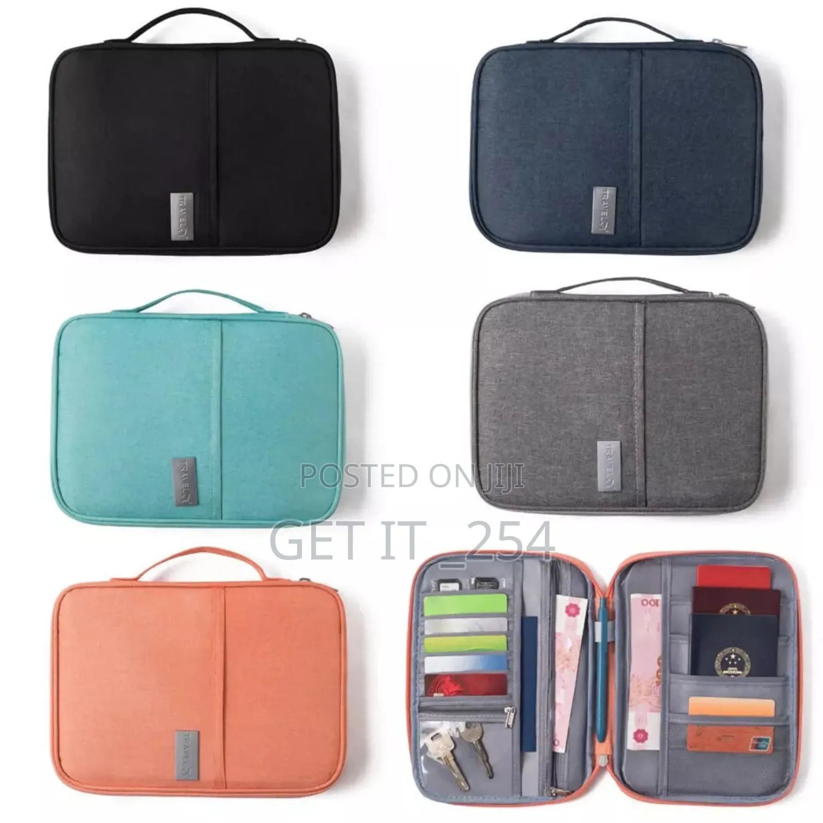 Family Size Travel Passport And Document Organizer