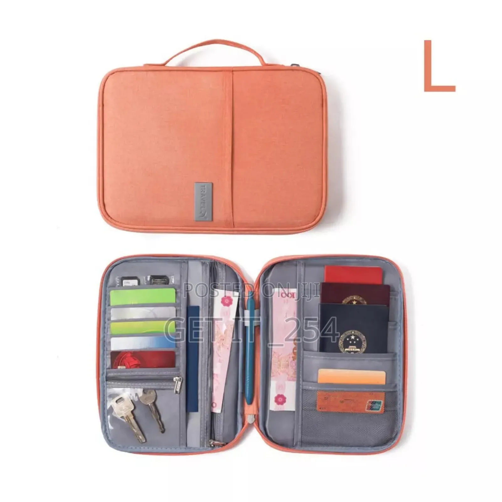Family Size Travel Passport And Document Organizer