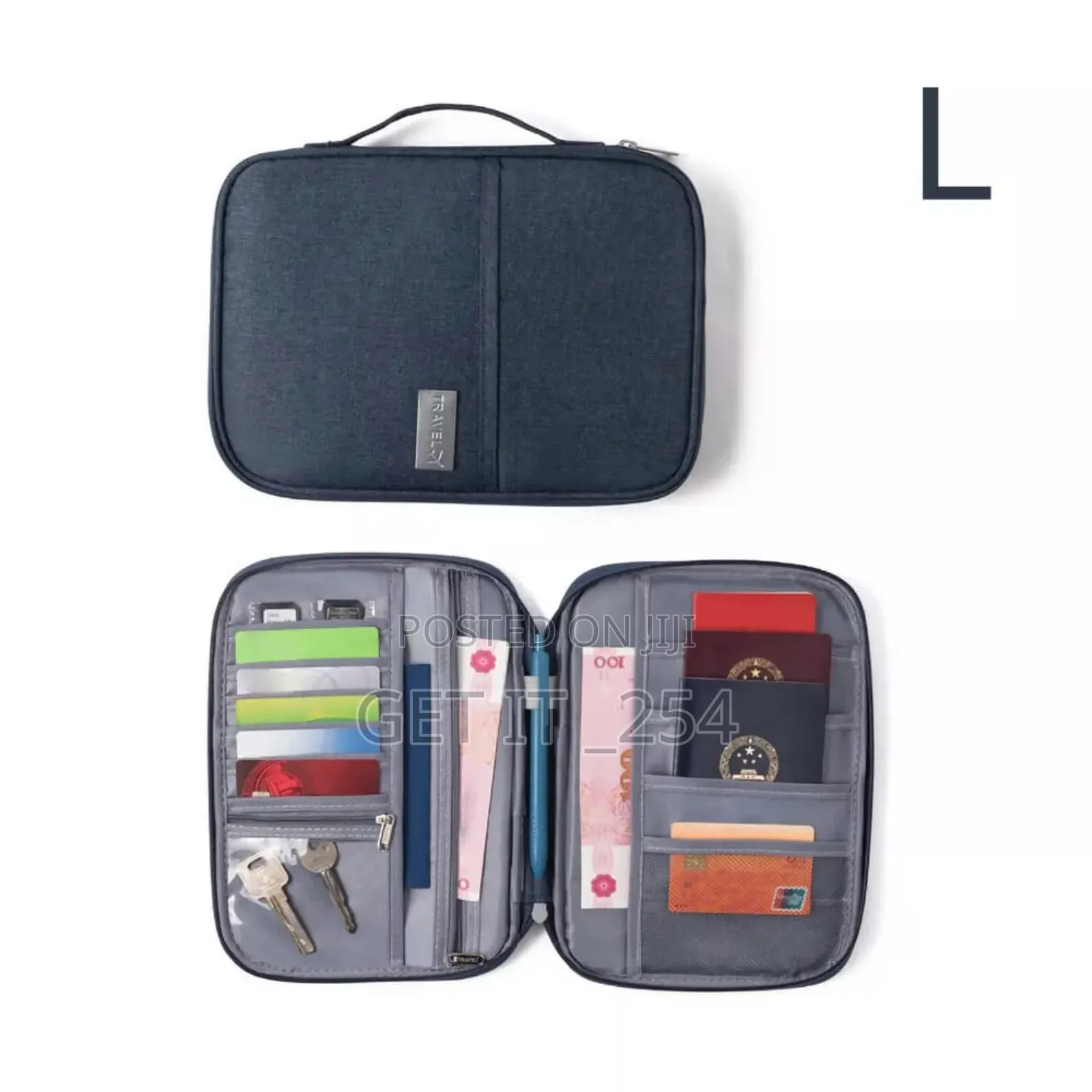 Family Size Travel Passport And Document Organizer