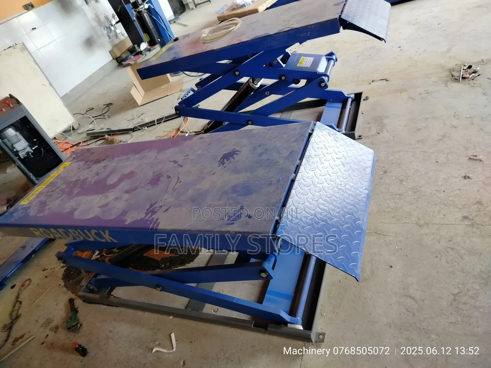 Scissor Carlift 1.8metre Rise Electric Powered