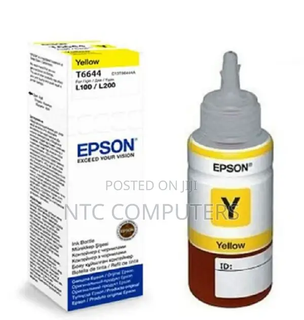Epson T6644 Ecotank Yellow Ink Bottle 70.0 Ml