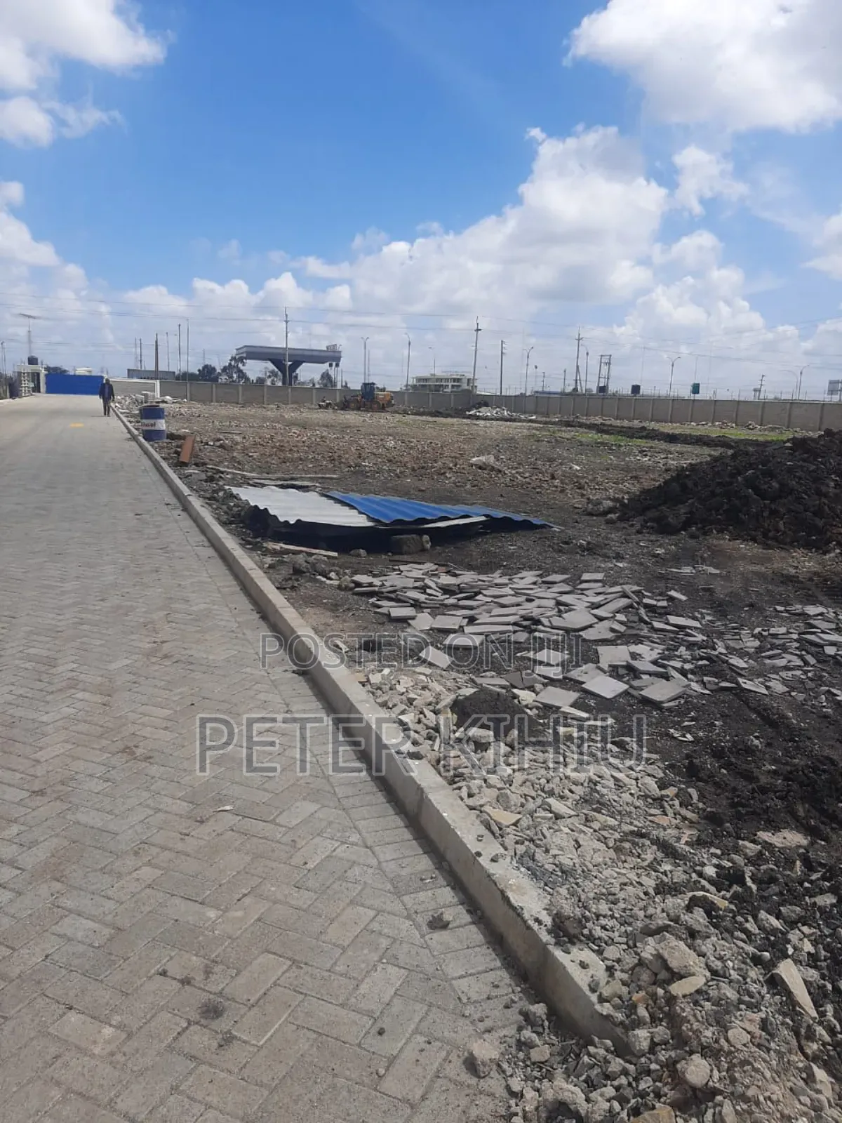 Mombasa Road 2ac Backfilled Plot Touching the Road to Lease