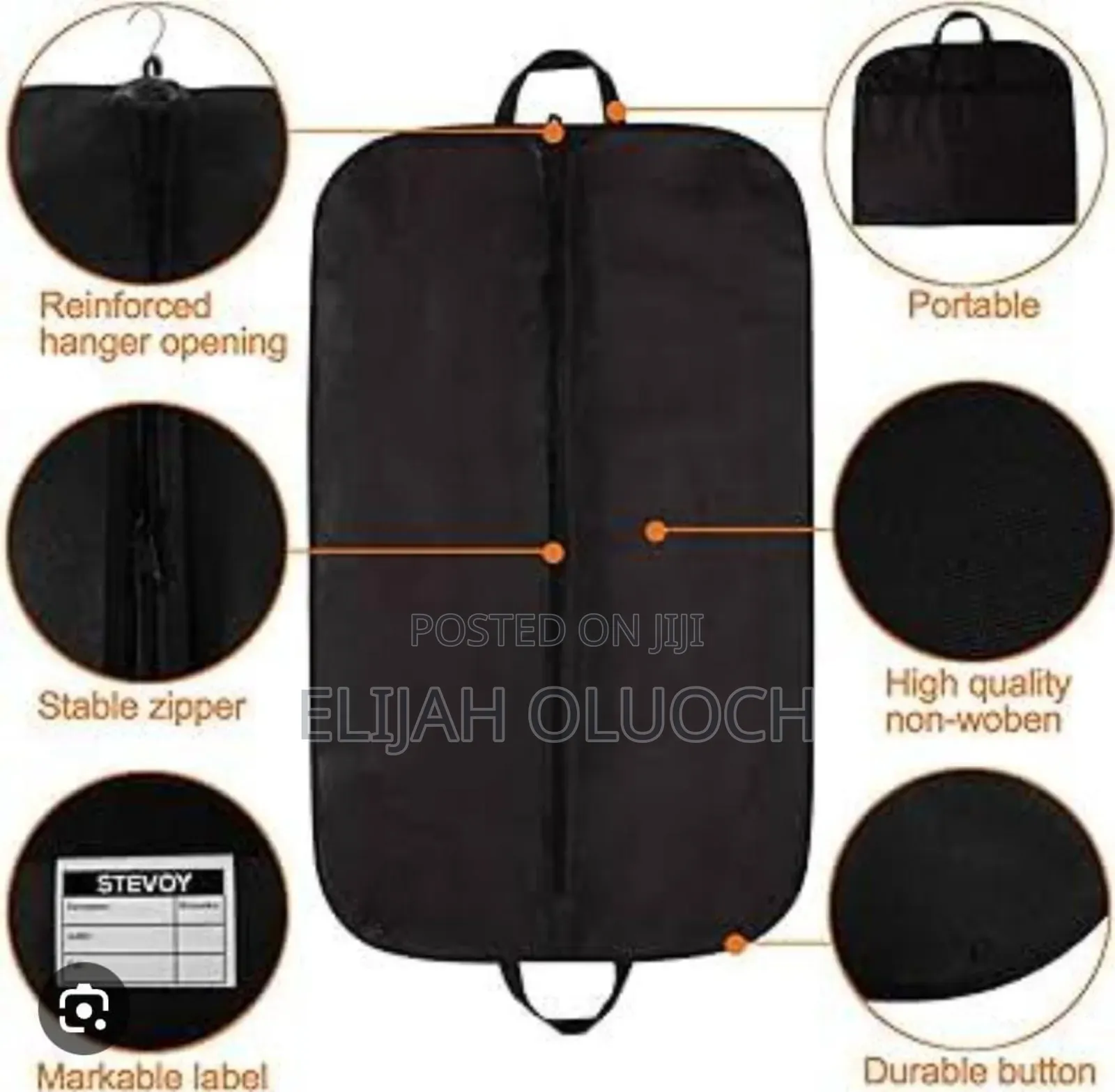 *Waterproof Dustproof Strong Fabric Suit Bag With Zip