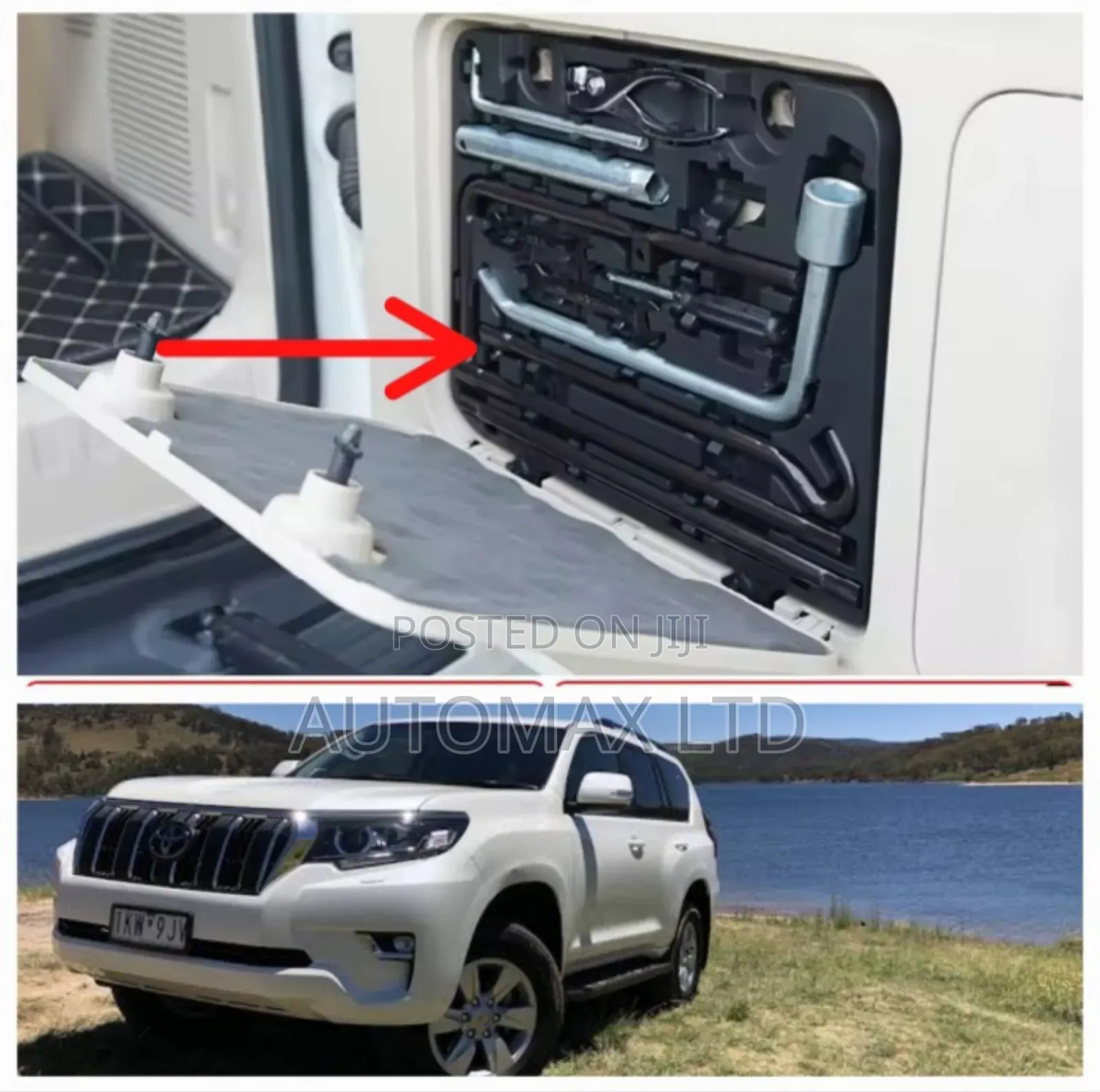 Toyota Land Cruiser Prado, J150/J160, Tailgate Toolkit (Ex-Japan) -