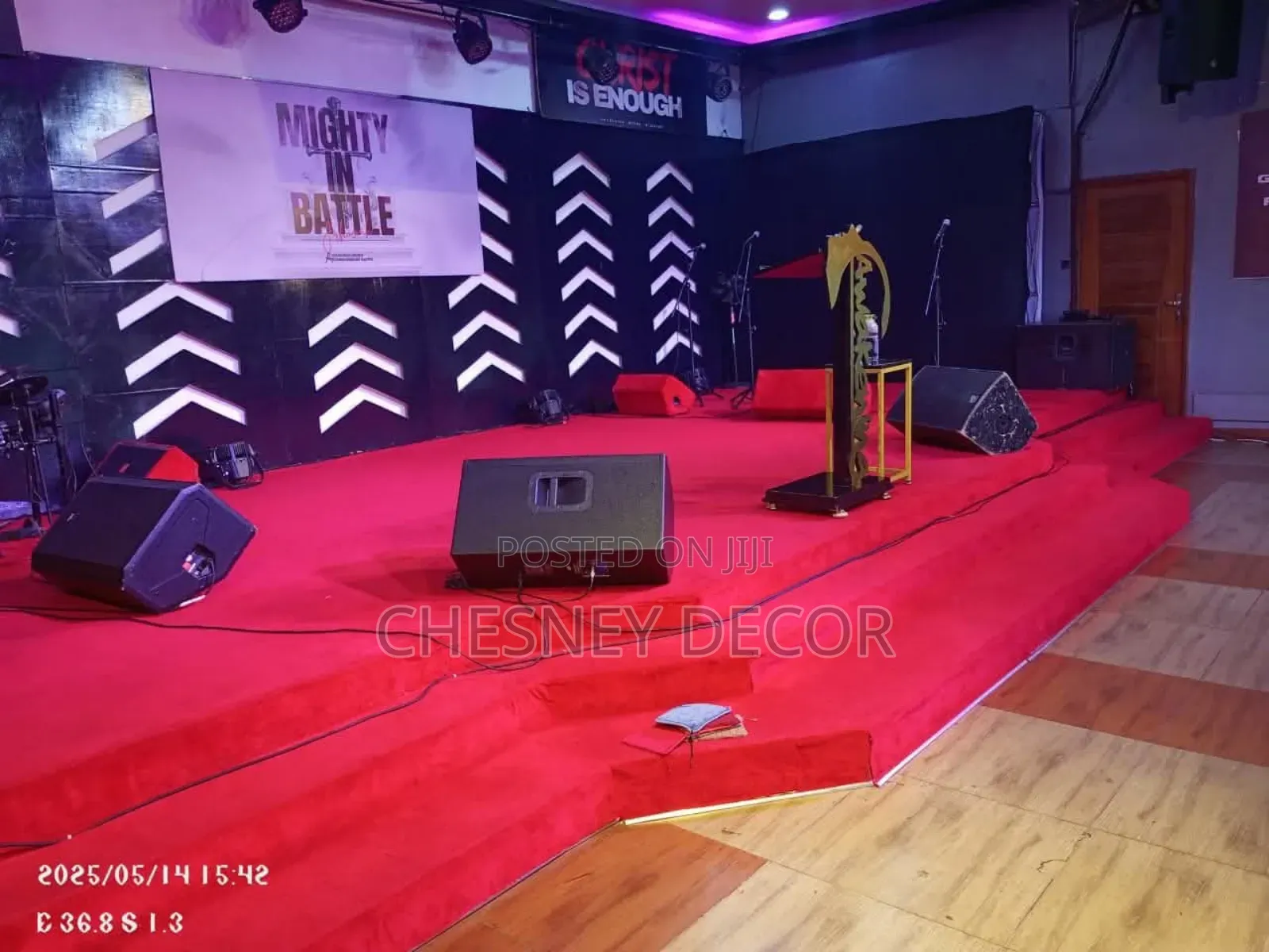 Red Wall To Wall Delta Carpet