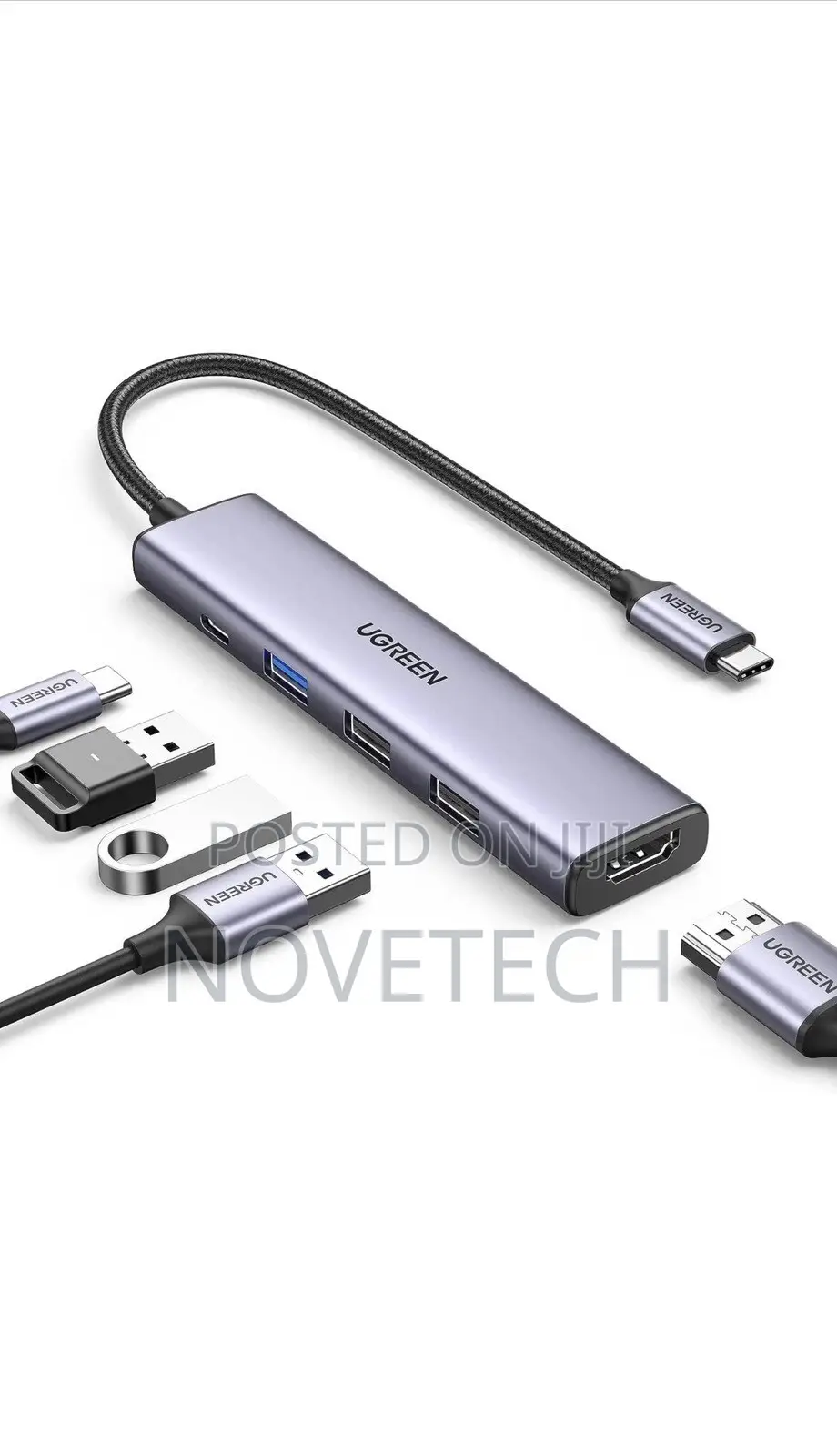 Ugreen Multiport 100w Usb Typec C Hub - 5 in 1 Adapter