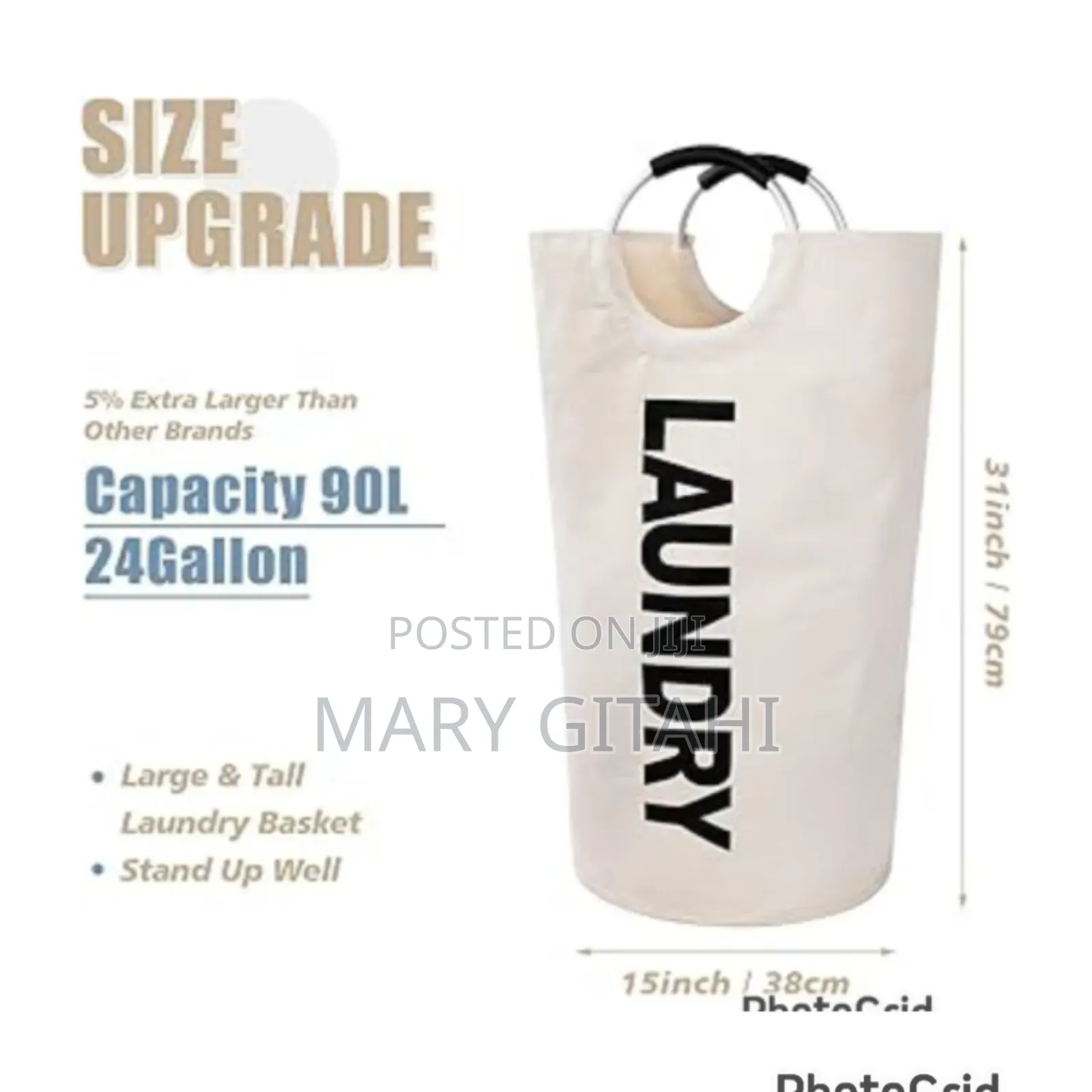 Foldable Laundry Basket Now Available in Colour C*