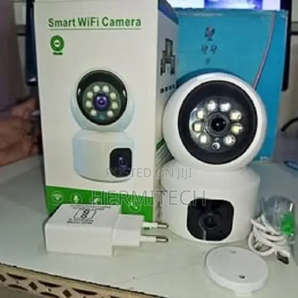 Dual Lens 2*2mp Home Ip Camera 2.4ghz Wifi Camera