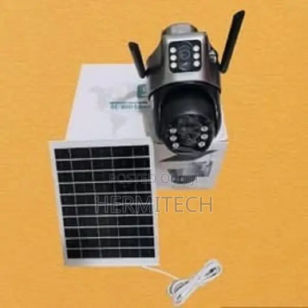 Dual Lens 4g/Lan Outdoor CCTV Camera