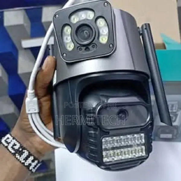 Dual Lens 4g/Lan Outdoor CCTV Camera