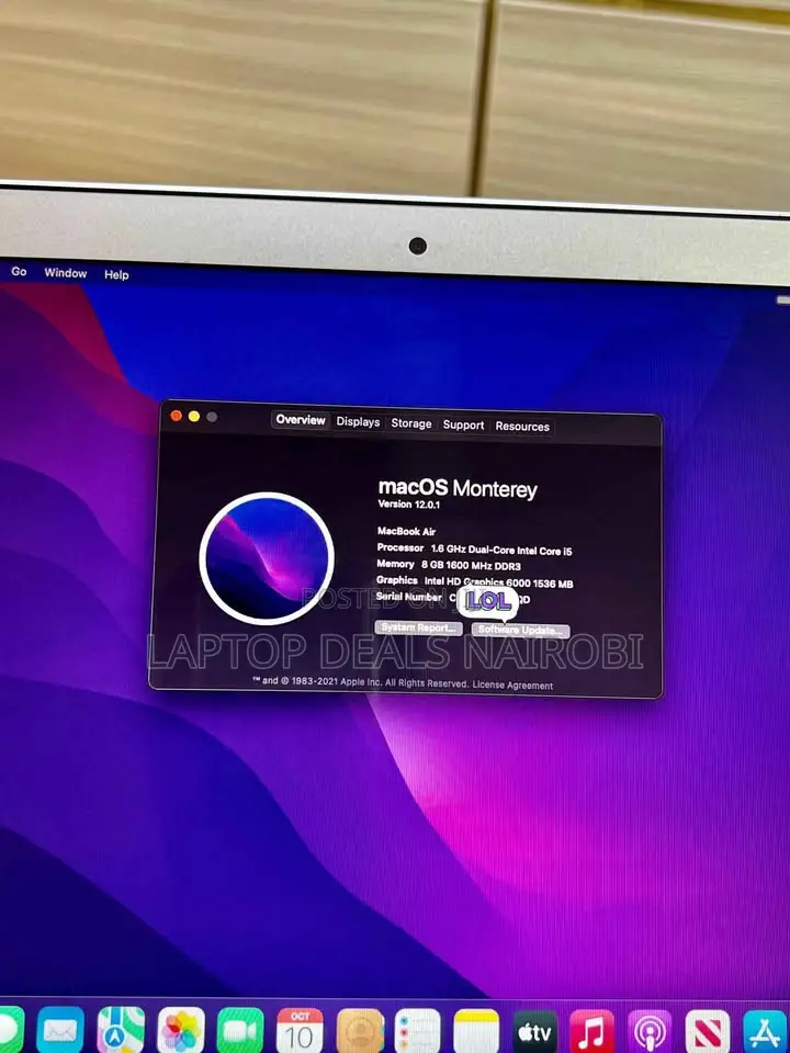 Laptop Apple MacBook Air 2015 8GB Intel Core I5 SSD 128GB