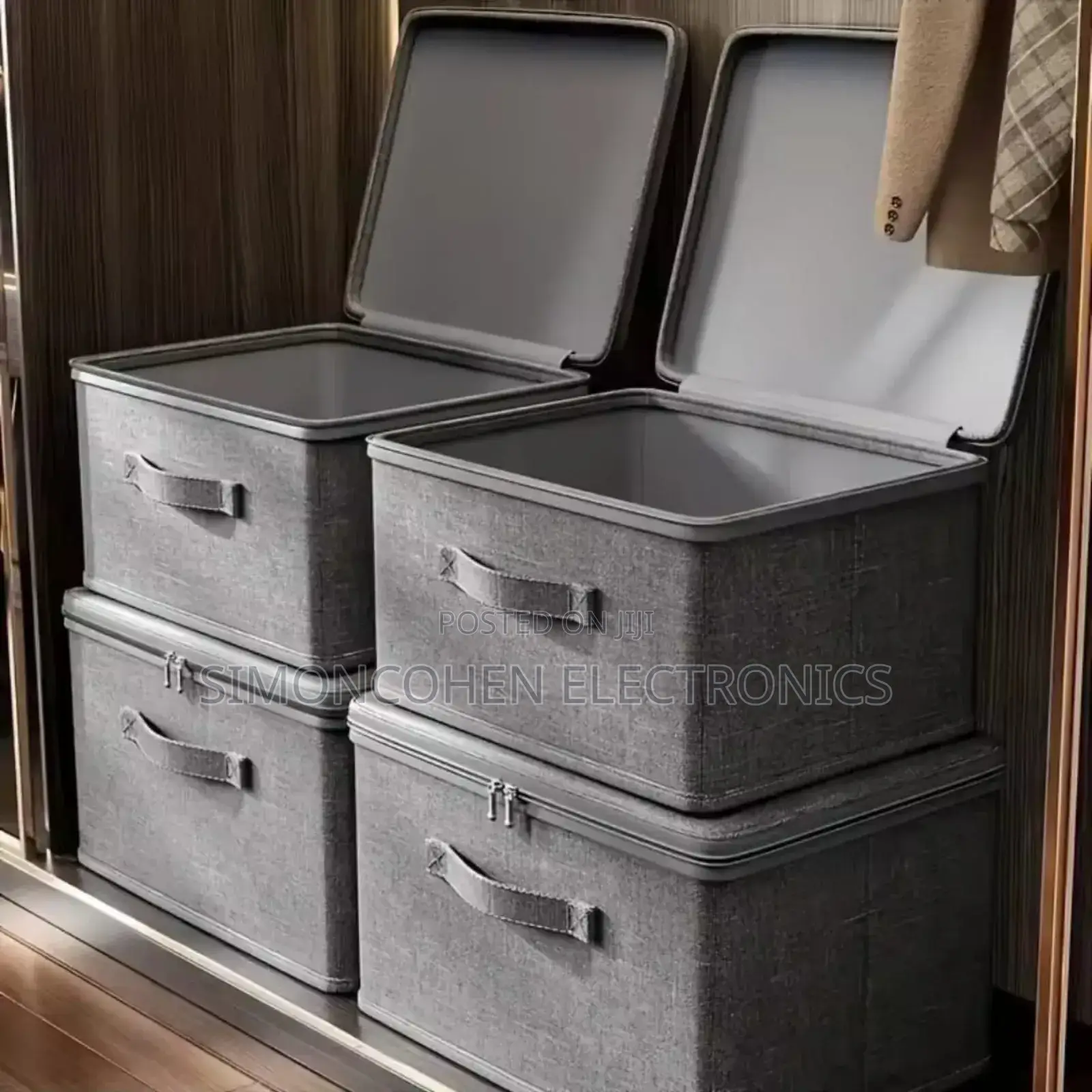 Fabric Storage Box With Lid
