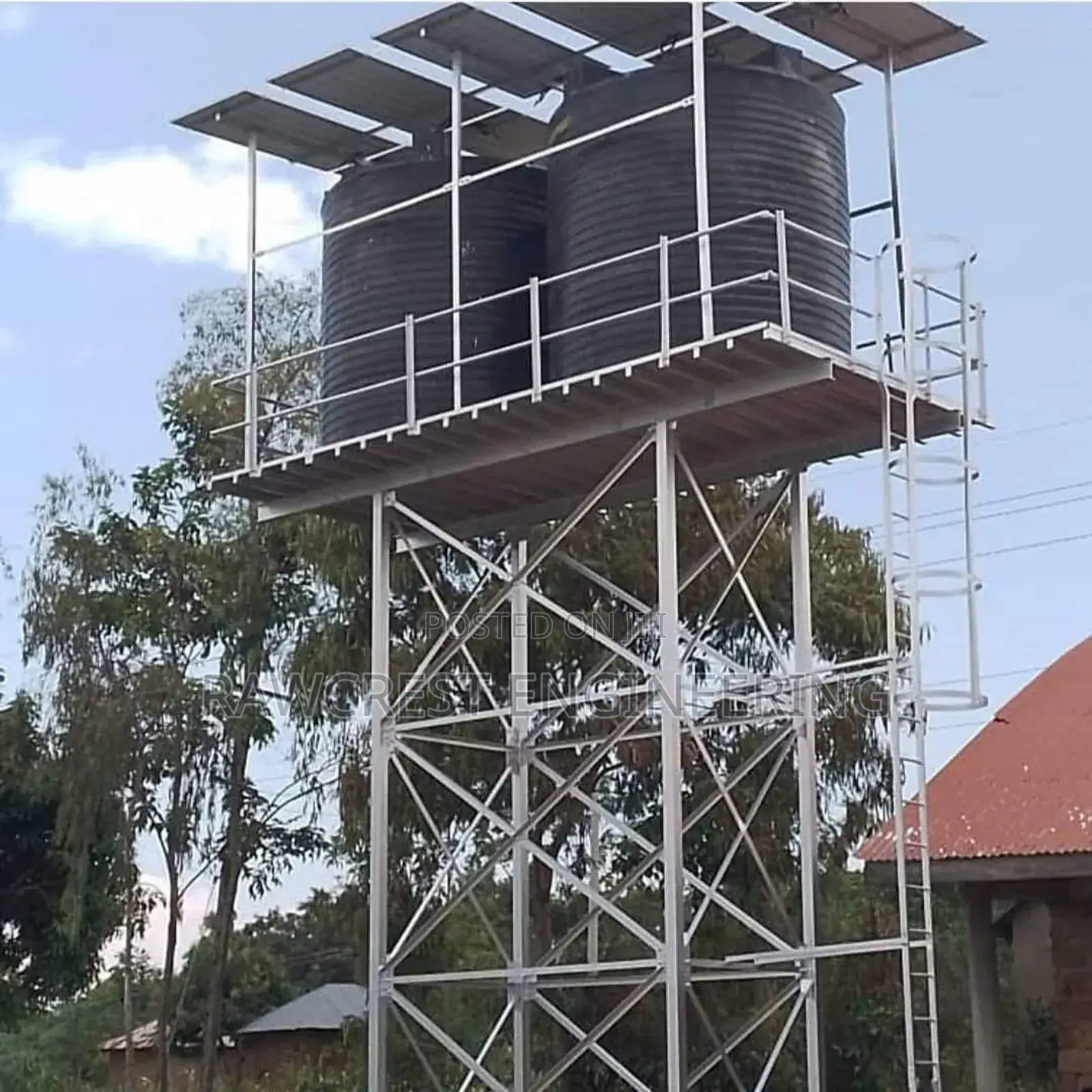 Steel Water Tower Construction