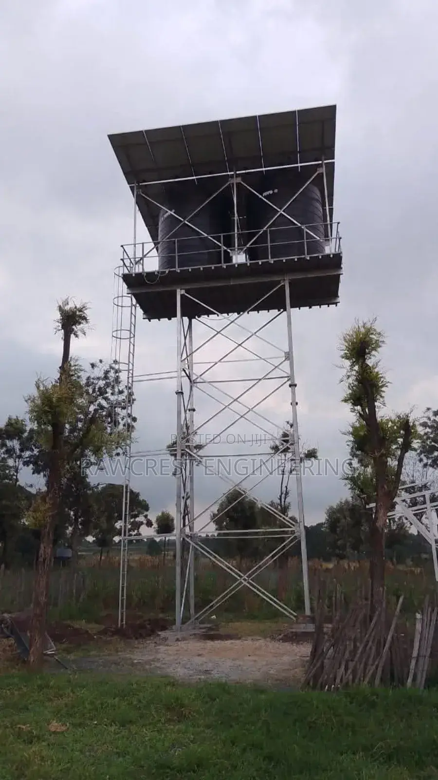 Steel Water Tower Construction