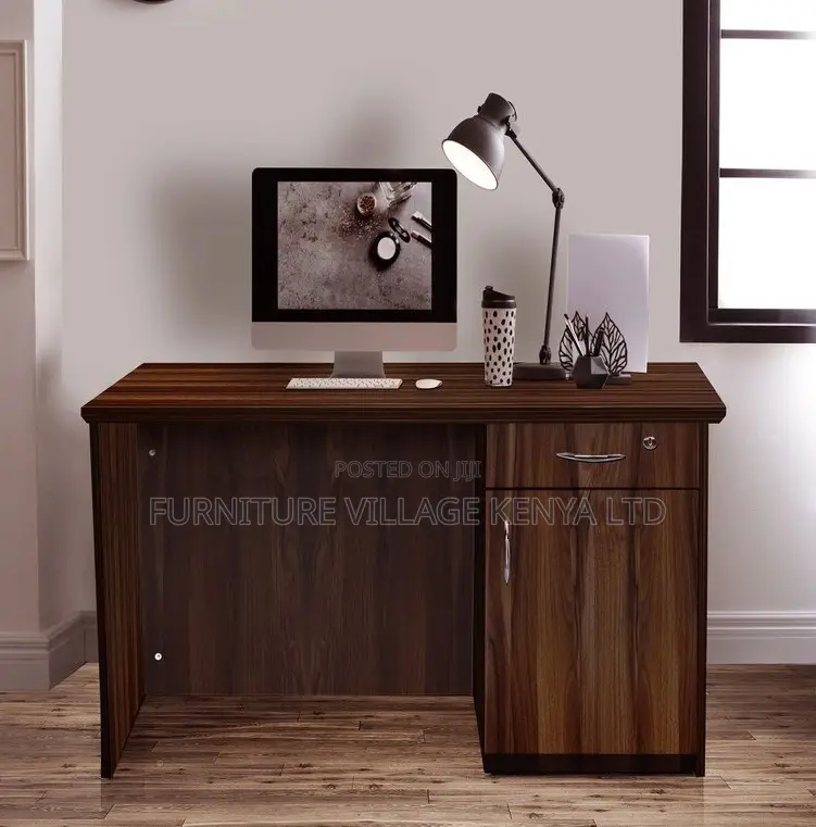 Office Desk: Local Made 120cm Study Desk With File Cupboard