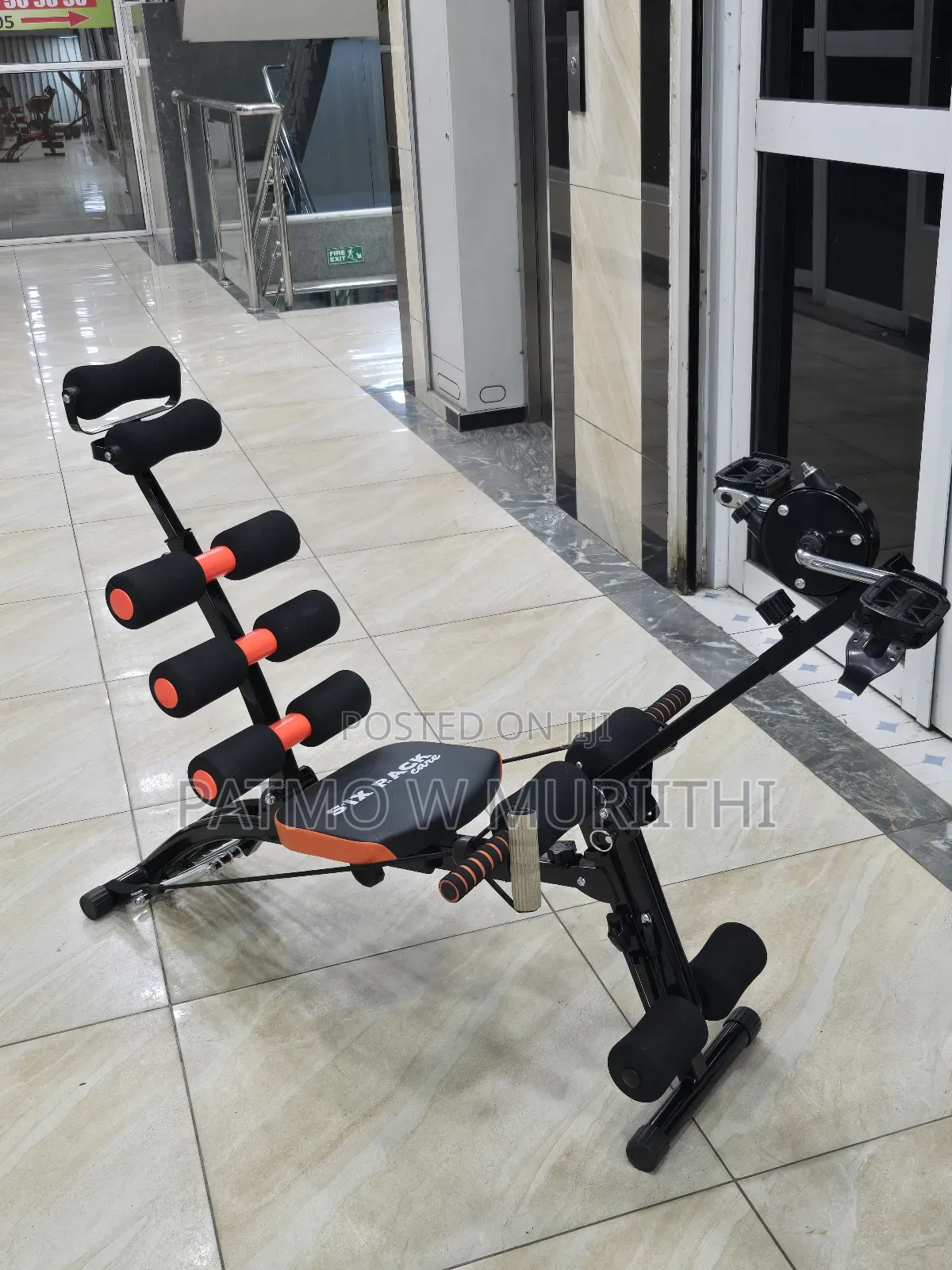 Six Pack Machine With Bike Pedals - Home Gym Fitness Bench