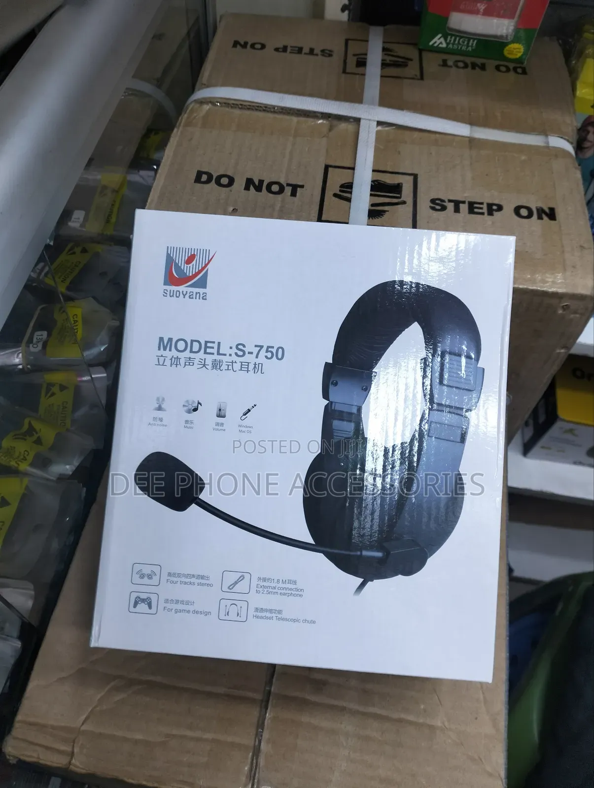 New Sayona S 750b Gaming Wired Headphones