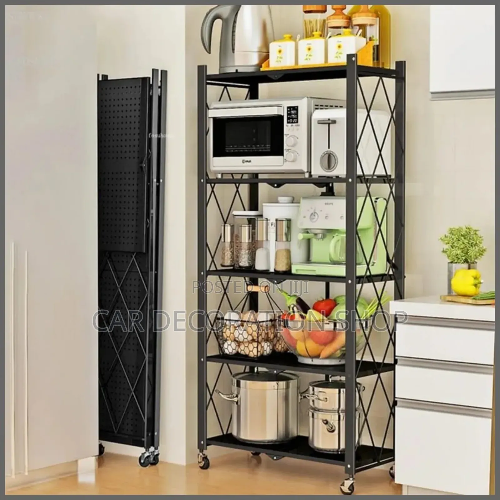 Space Efficiency Durable Kitchen Foldable Rack